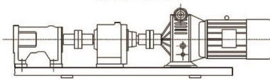 单螺杆泵齿轮配合无级变速电机驱动