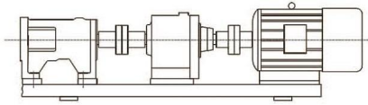 单螺杆泵齿轮配合普通电机驱动