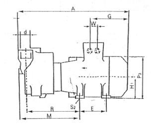 2BV-2060/2061/2070/2071水环真空泵外形尺寸