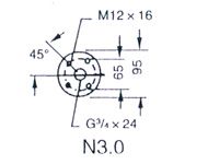 2BV-6110/6111/6121/6161/水环真空泵外形尺寸